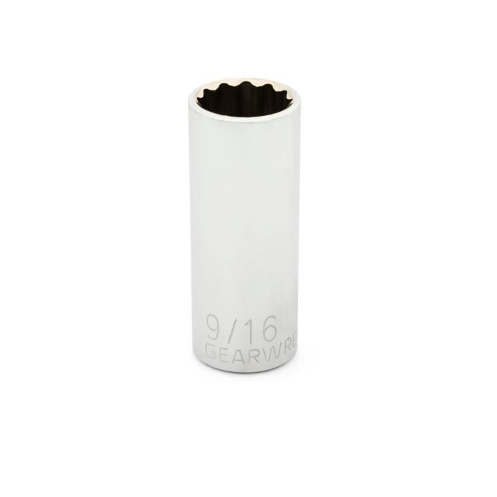 GEARWRENCH 1/4" Drive 12 Point Deep SAE Socket 9/16" 80229