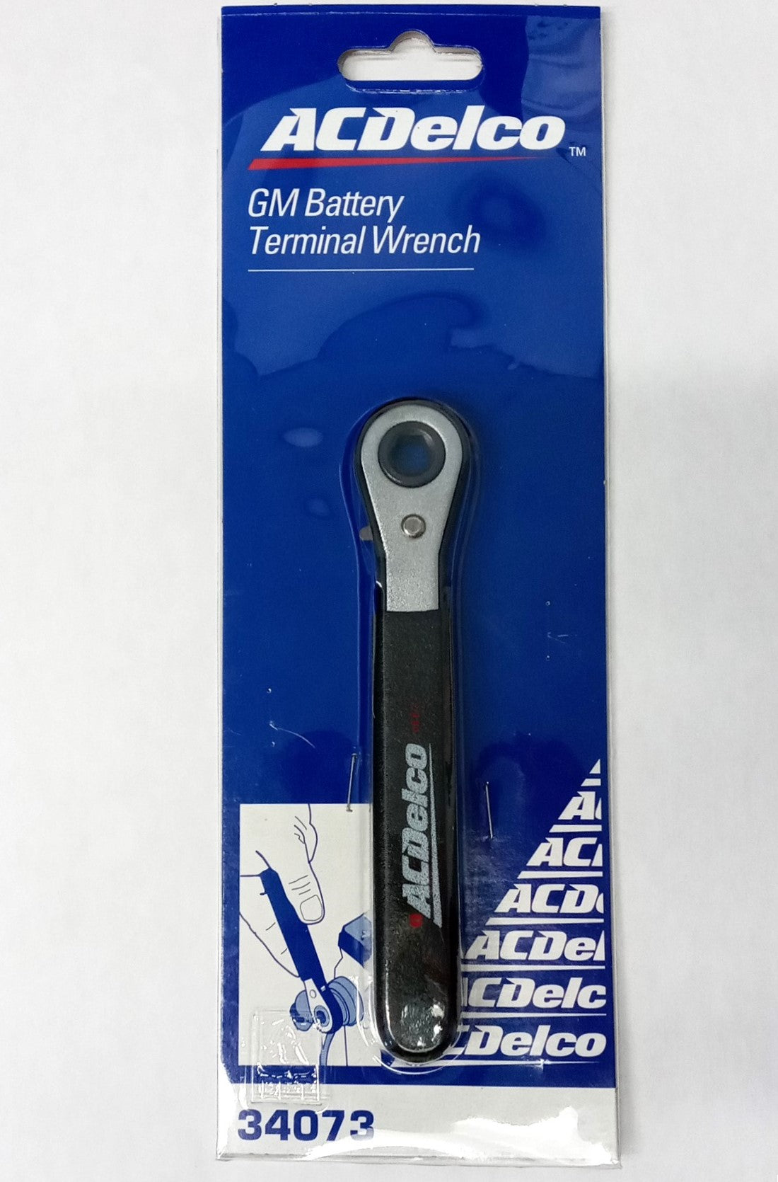 AC DELCO GM 34073 Battery Terminal Wrench / Reversible 5/16" Ratcheting Box End