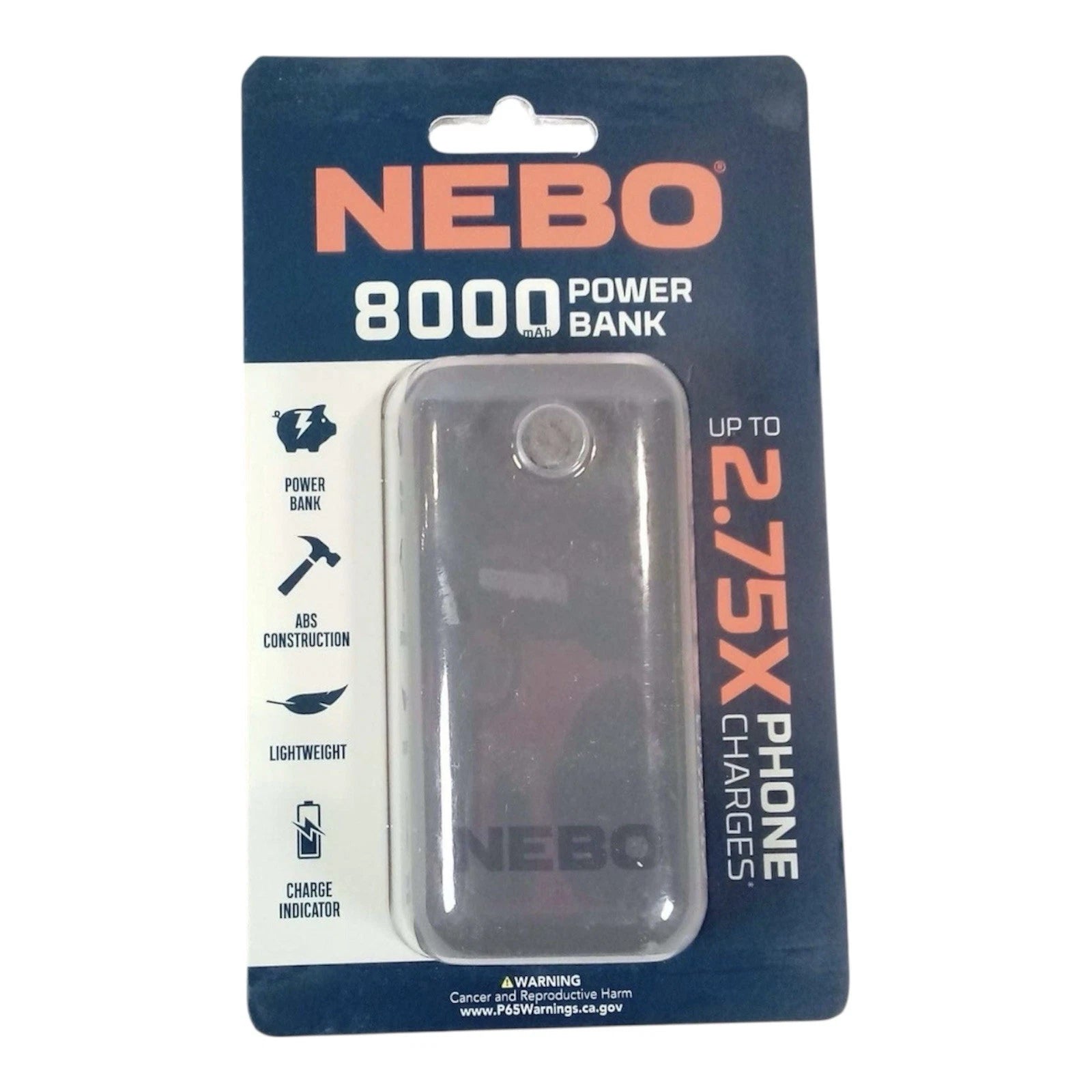 NEBO #NEB-PWR-0002 8000 Mah Portable Power Bank