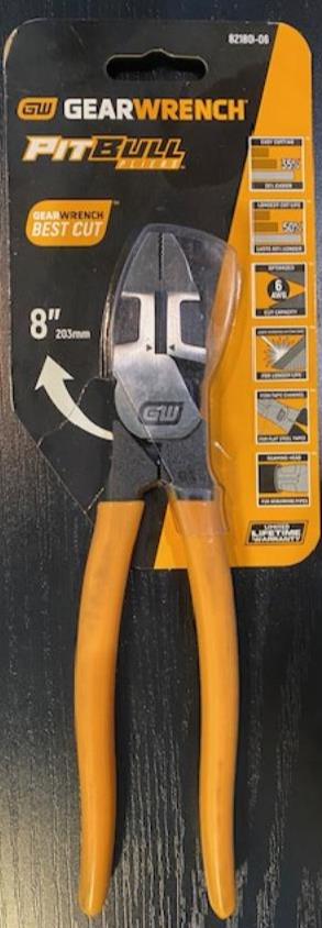 GearWrench PitBull Pliers 8” Linesman 82180-06