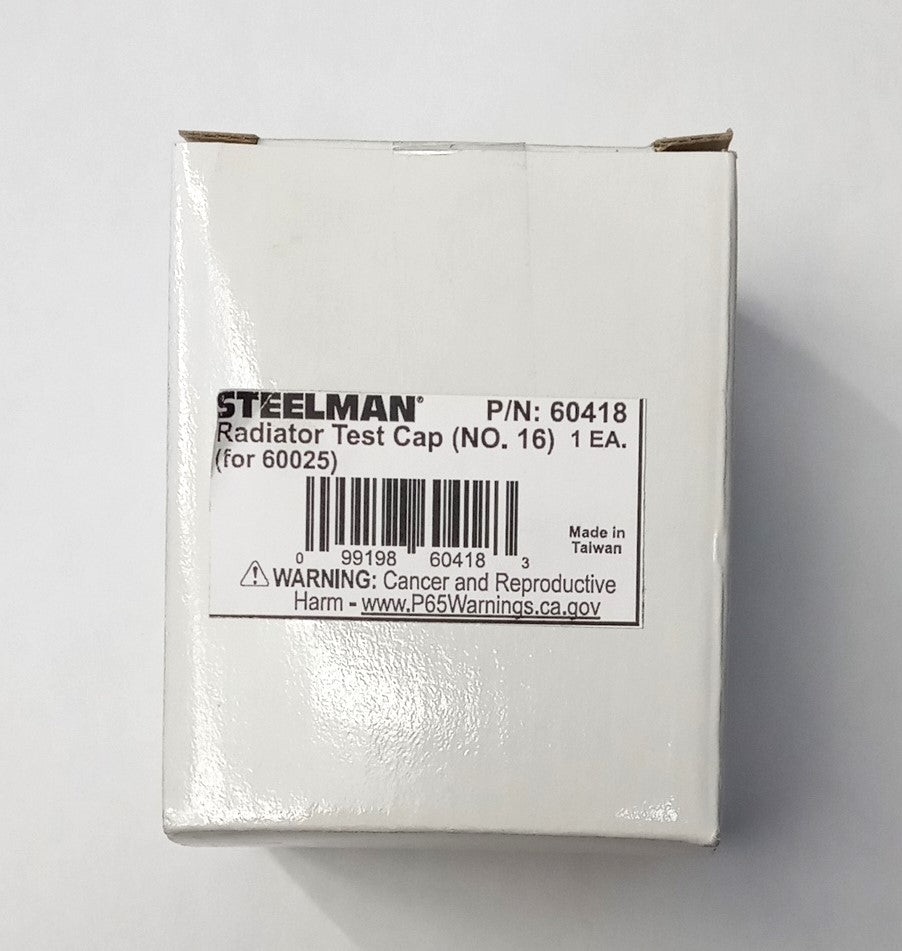 Steelman Radiator Test Cap #16 For 60025 Kit 60418
