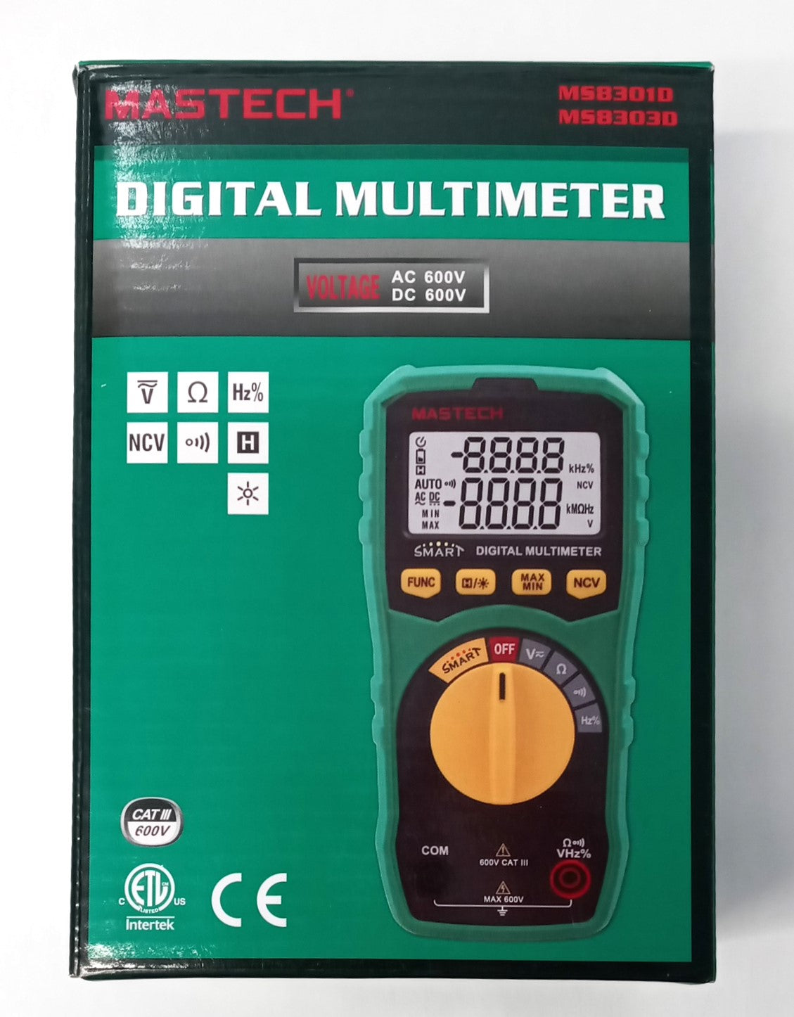 Mastech Smart Digital Multimeter AC/DC MS8301D