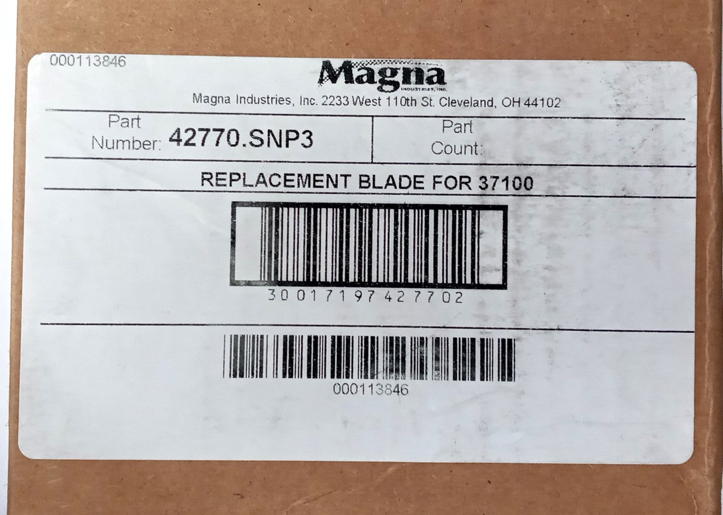 Magna 42770 Replacement Blade for 37100 PVC Cutter