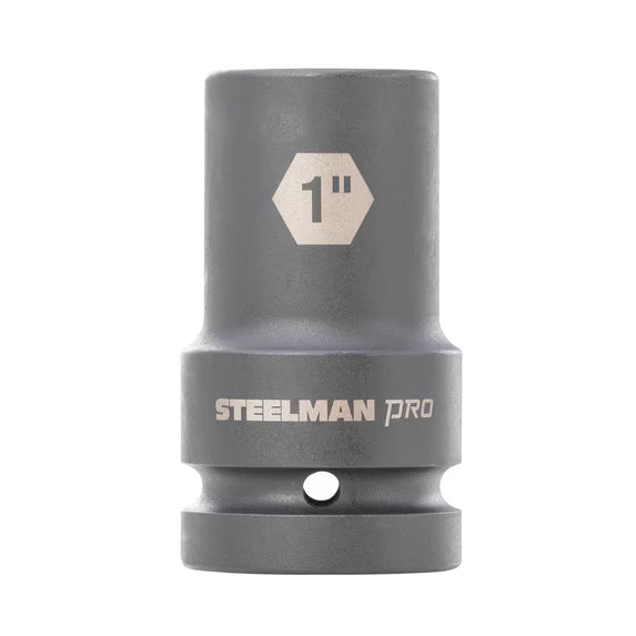 STEELMAN PRO 1-Inch Drive 1-Inch 6-Point Deep Impact Socket, 60537