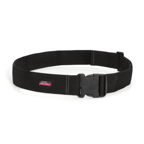 Dickies Adjustable Men's Nylon Work Belt, Black, 32" to 52" 2 in 57141