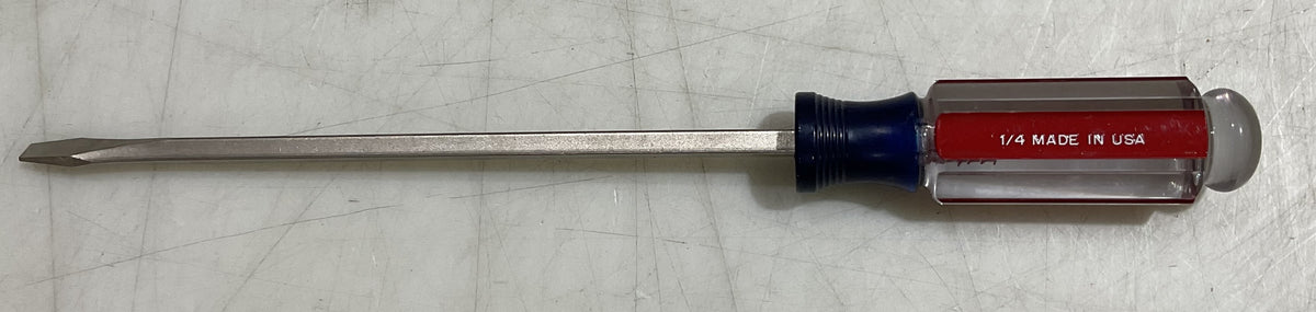 Craftsman 1/4" x 8" slotted screwdriver 41578 USA #22