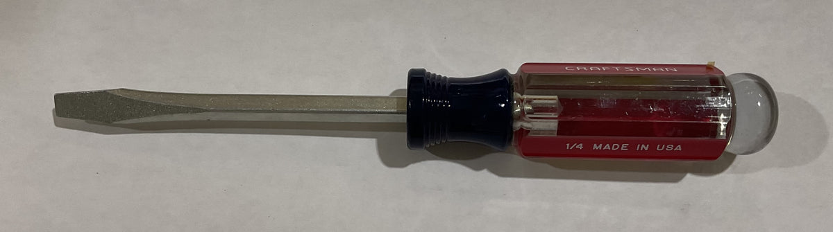 Craftsman 1/4" x 4" slotted screwdriver 41583 USA #24