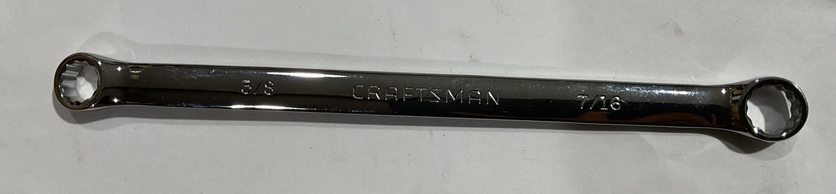 Craftsman 3/8" x 7/16" Full polish box end wrench 47946 USA #38