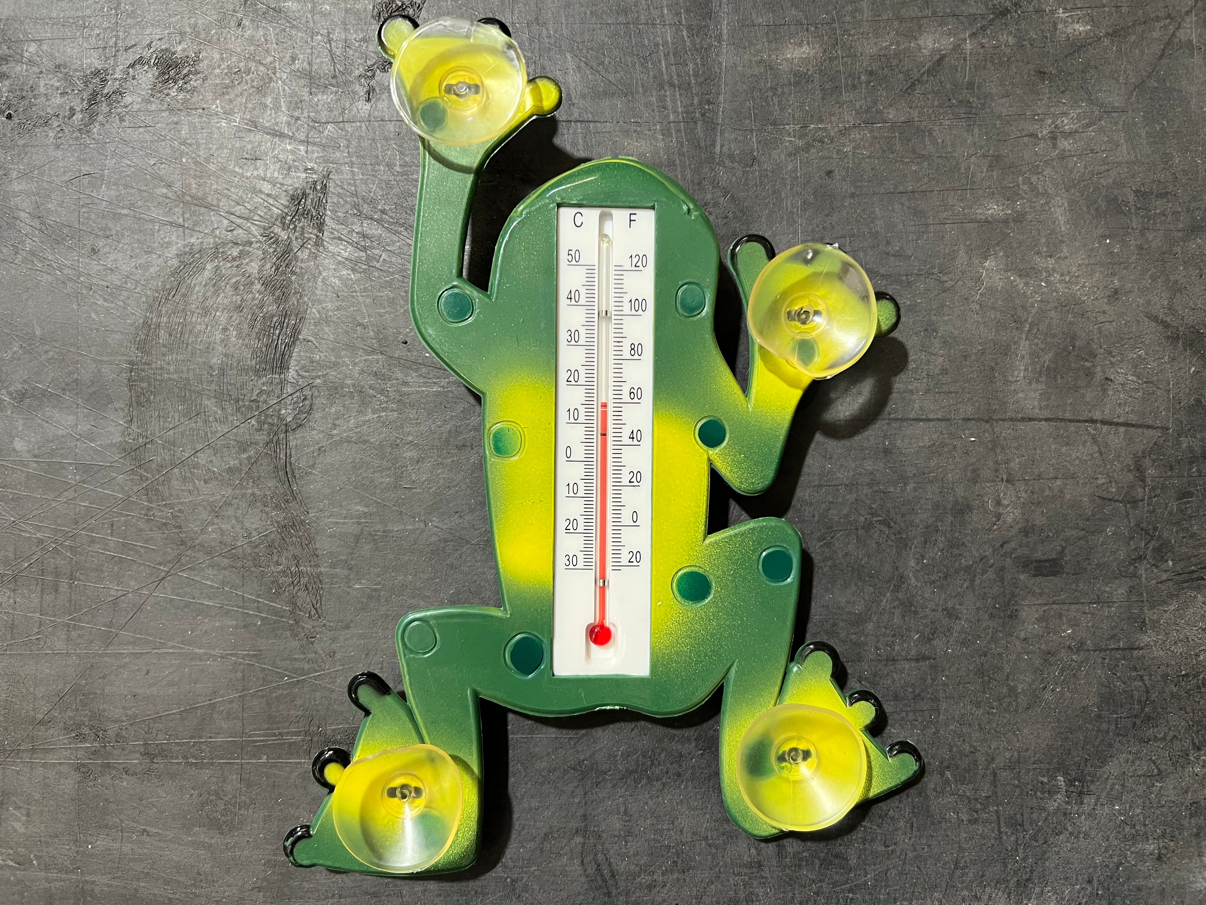Cobble Creek 5020 Indoor Outdoor Frog Designed Window Thermometer