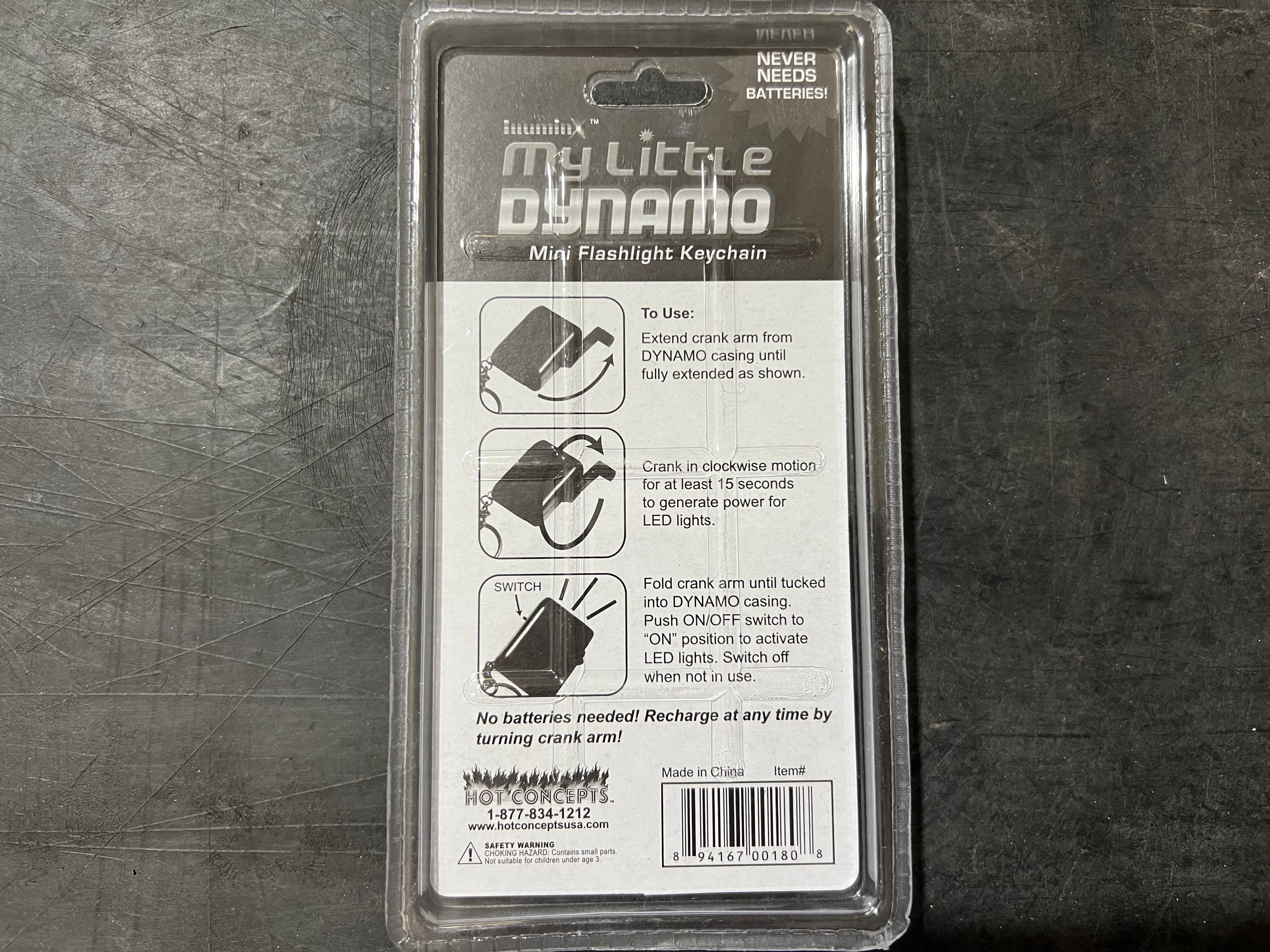 Illiminx My Little Dynamo Mini Flashlight Keychain