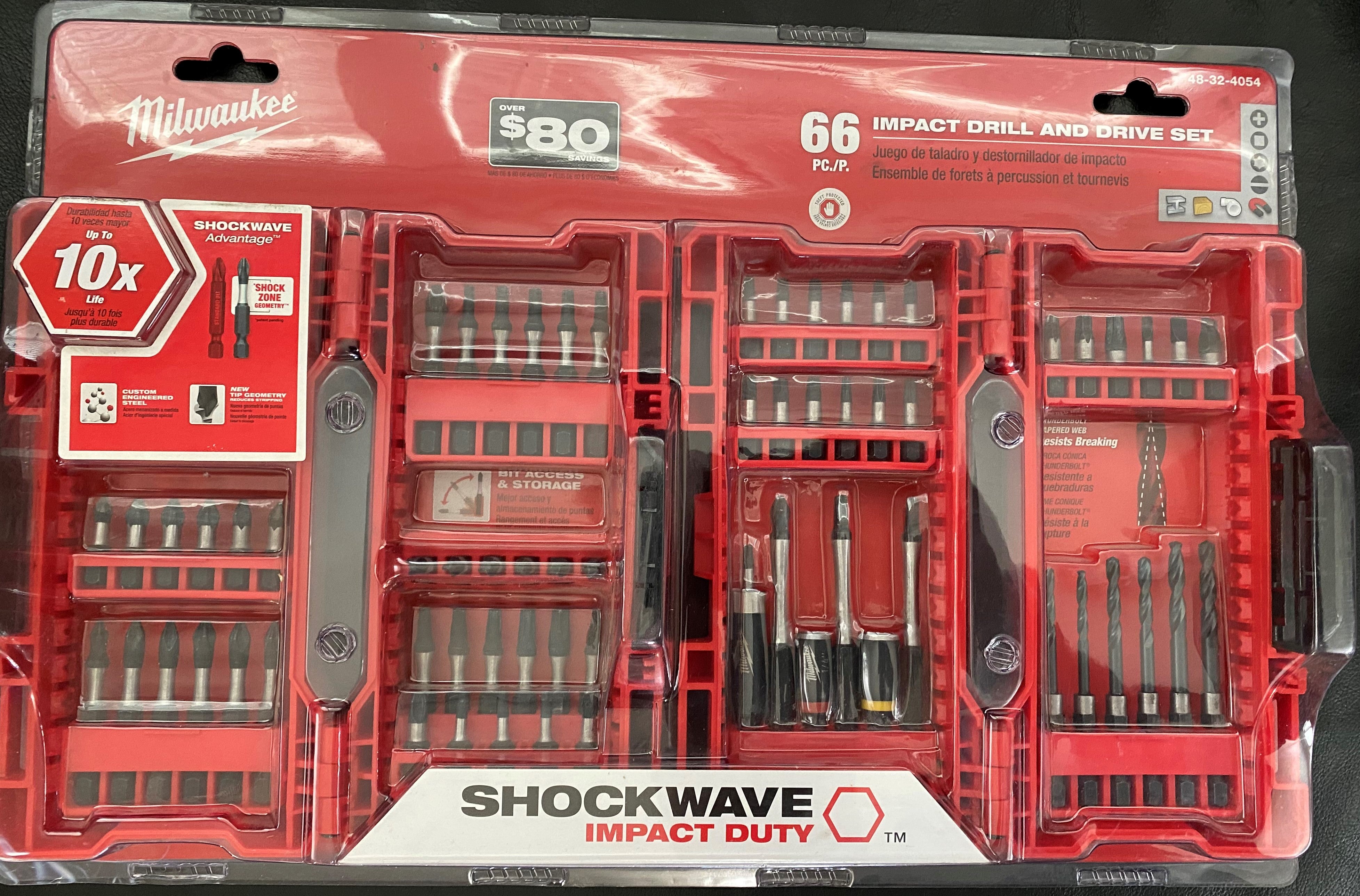 MiIwaukee 48-32-4054 66pc Impact Drill and Drive Set