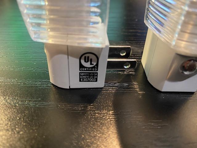 Amertac Faceted Automatic On/Off Sensor Night Light Clear 4-Pack B71055 Bulk