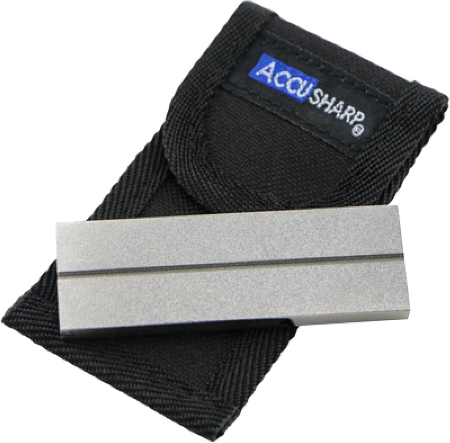 AccuSharp Pocket Stone Sharpener with Pouch, 3 Inch Dual-Sided Diamond 027c