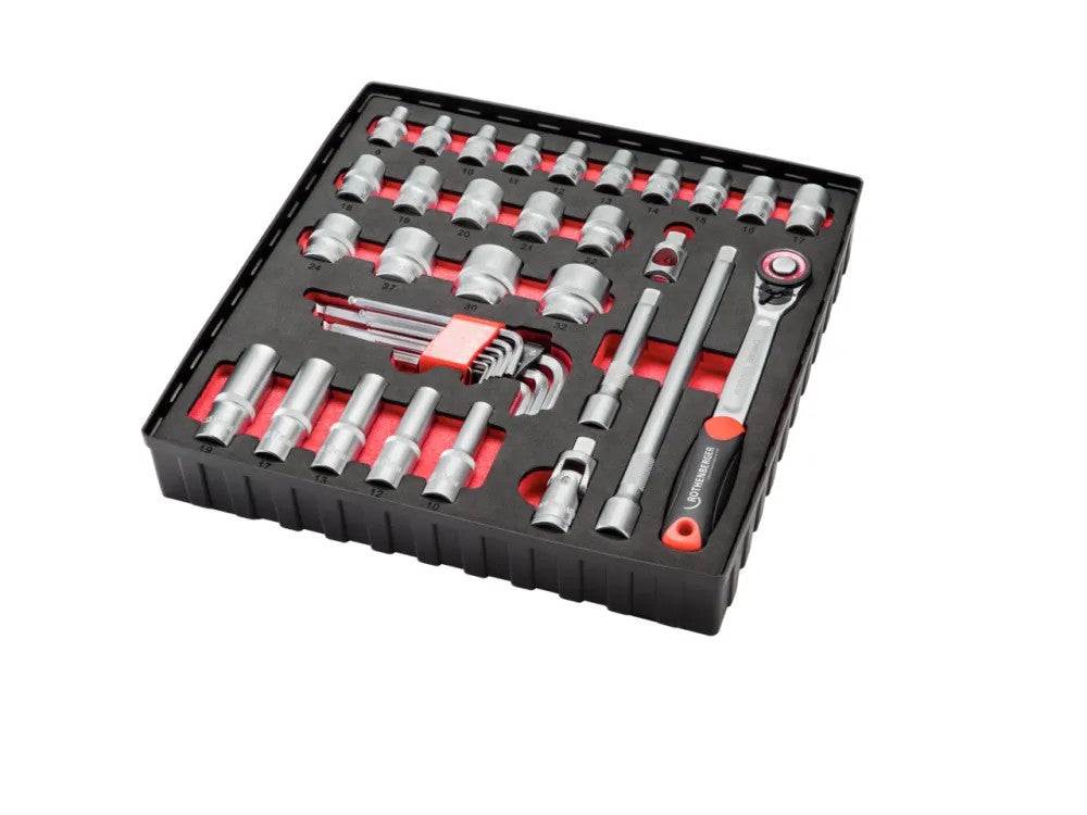 Rothenberger Socket Set 38 pcs. 1/2" Dr. Tool Set Hex Key Set 1000002183 Germany