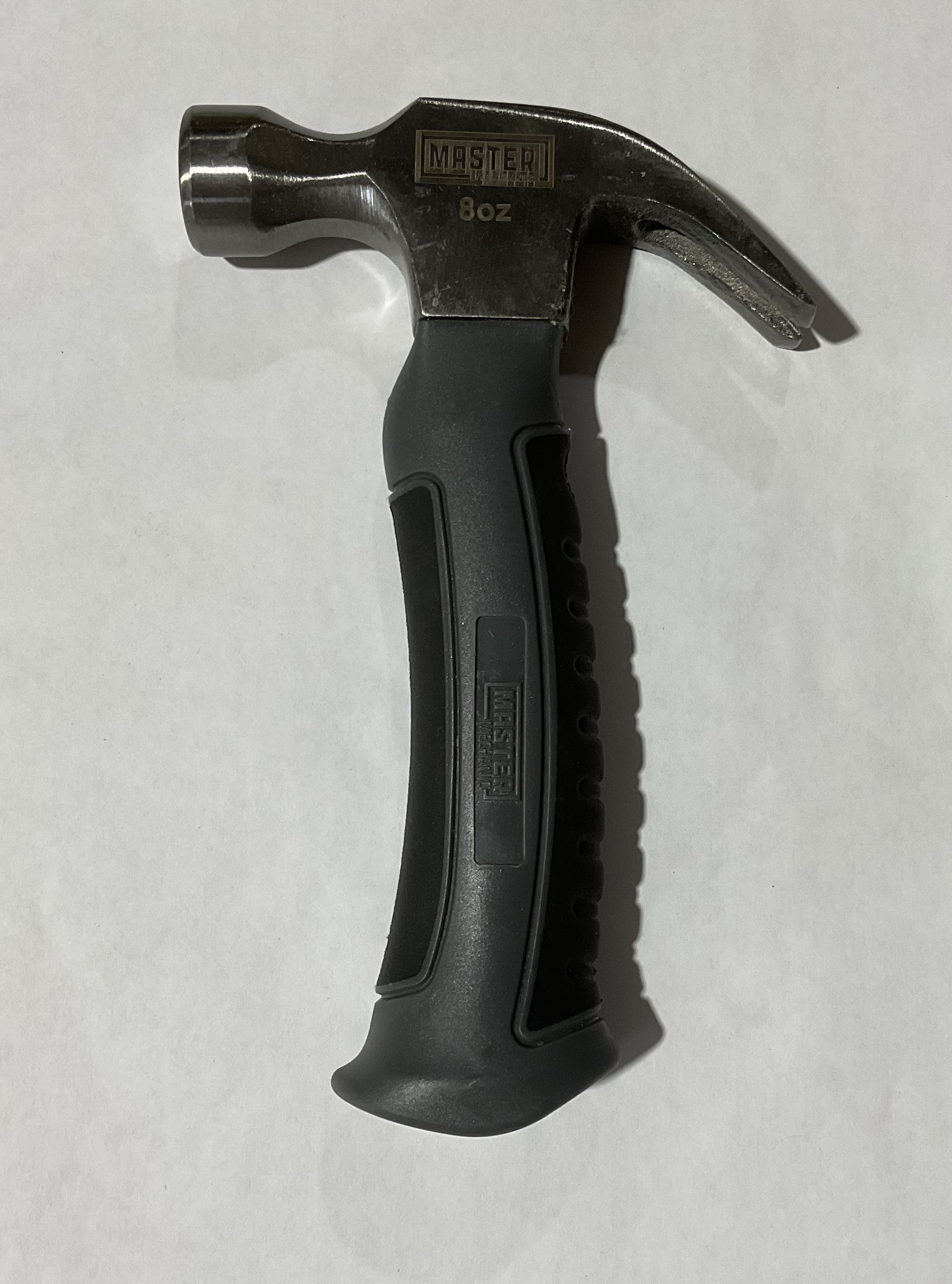 Master Mechanic Stubby Claw Hammer with Fiberglass Handle, 8 Oz 216635