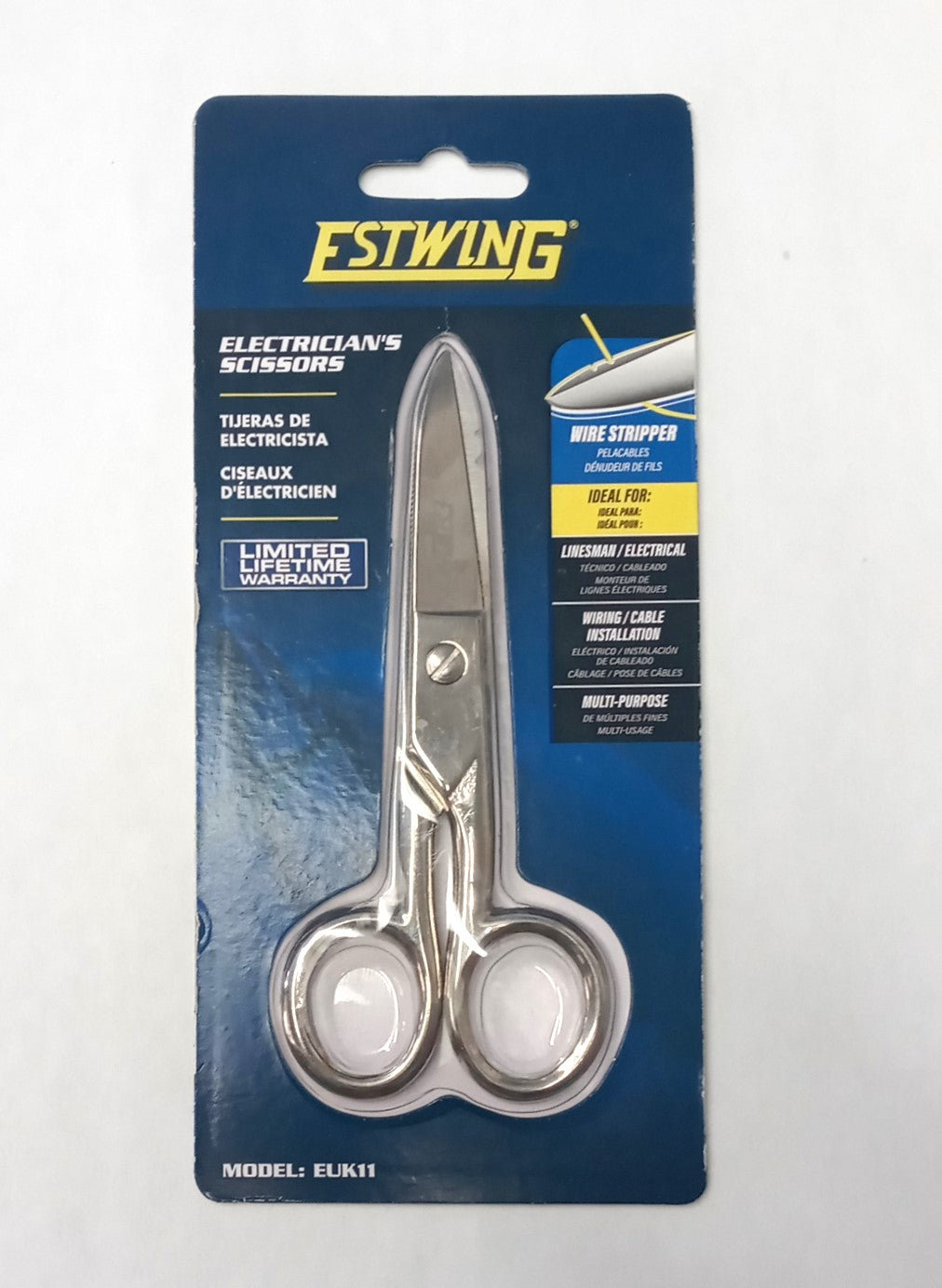 Estwing 2.1-Inch Serrated Cable Splicing Wire Stripping Scissors EUK11