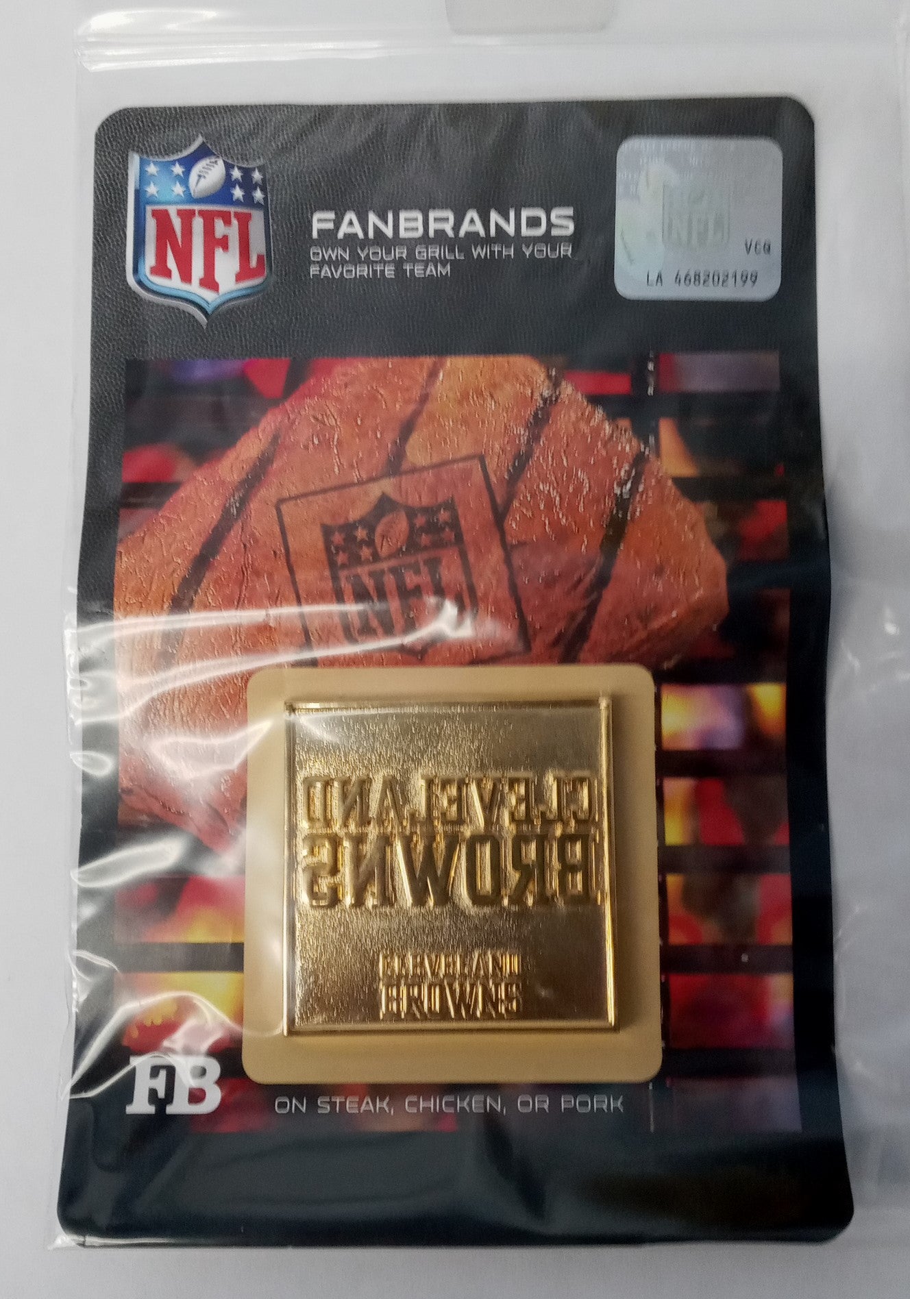FanBrands NFL Football Team Logo Branding Plate for Barbecue