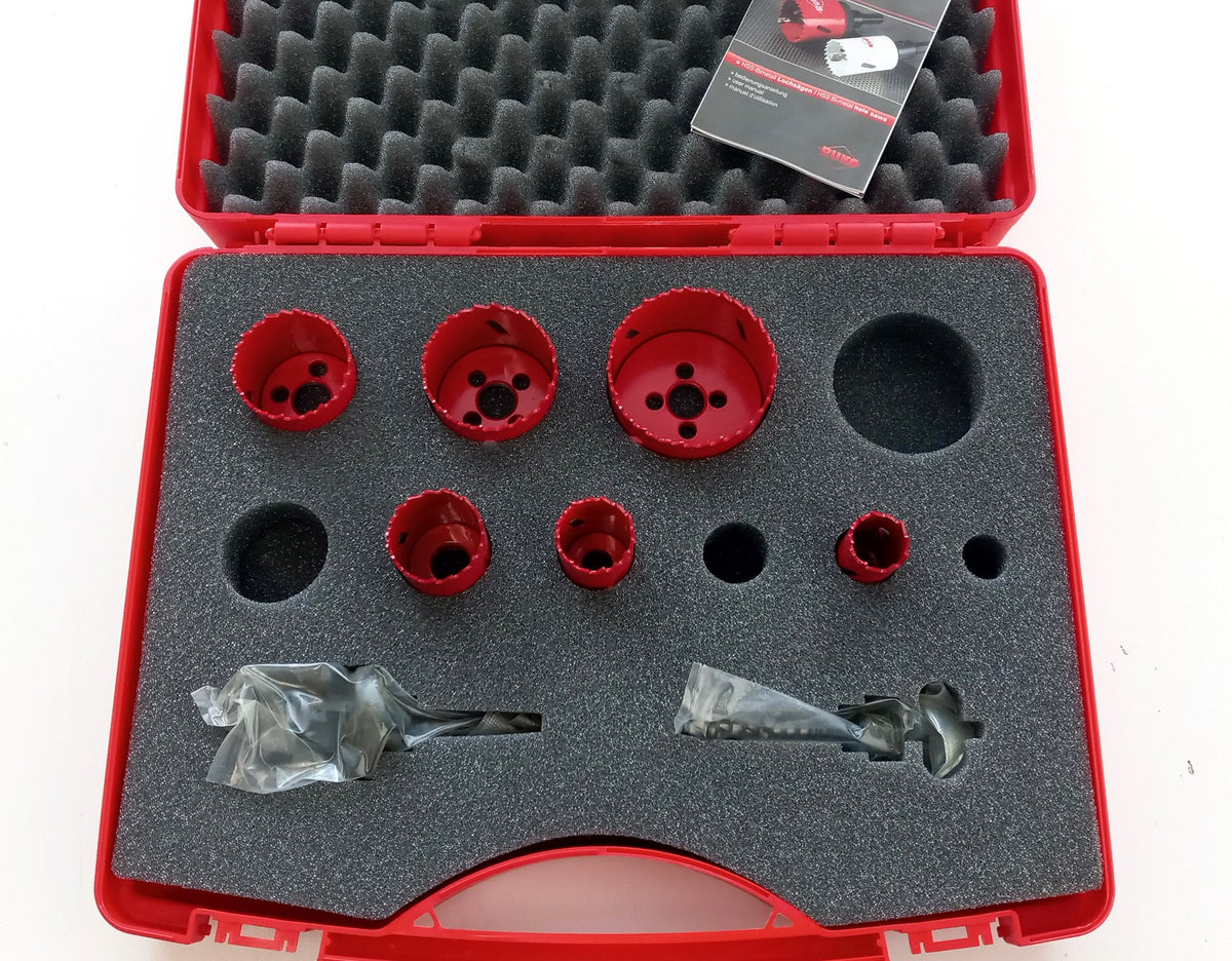 Ruko 8 Piece Hole Saw Set 6 Aws And 2 Arbors 106305 Germany