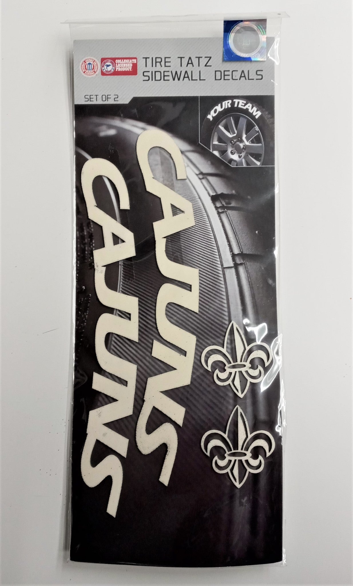NCAA College Teams Tire Tatz Sidewall Car Truck Decals Set of 2 USA