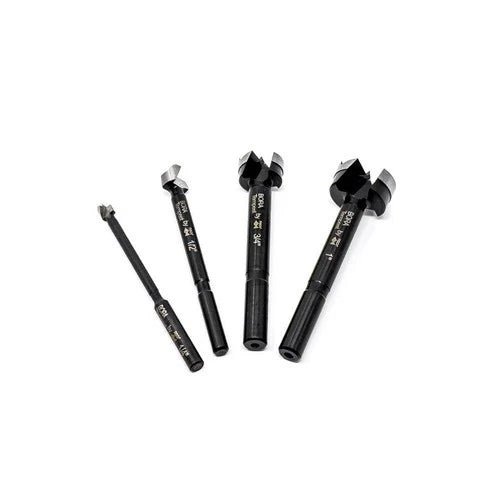 Bora Tempest Forstner Drill Bit Set 1/4, 1/2, 3/4, 1" 4Pc BFB-009959 Austria