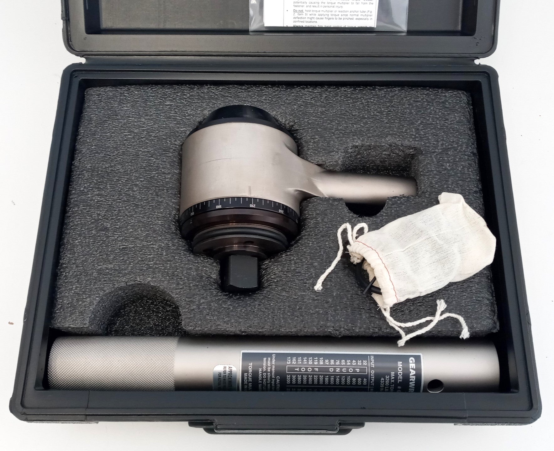 GEARWRENCH 3,200 Foot Pound Torque Multiplier USA 64-836G