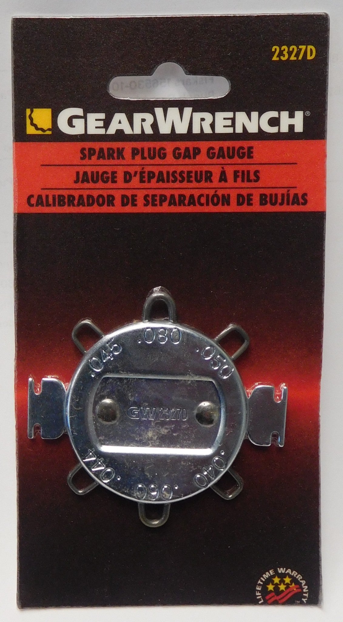 KD Tool GearWrench 2327d Zündkerzen-Fühlerlehre – SAE/metrisch, Für Elektrodenspalte 0,040–0,080 Zoll