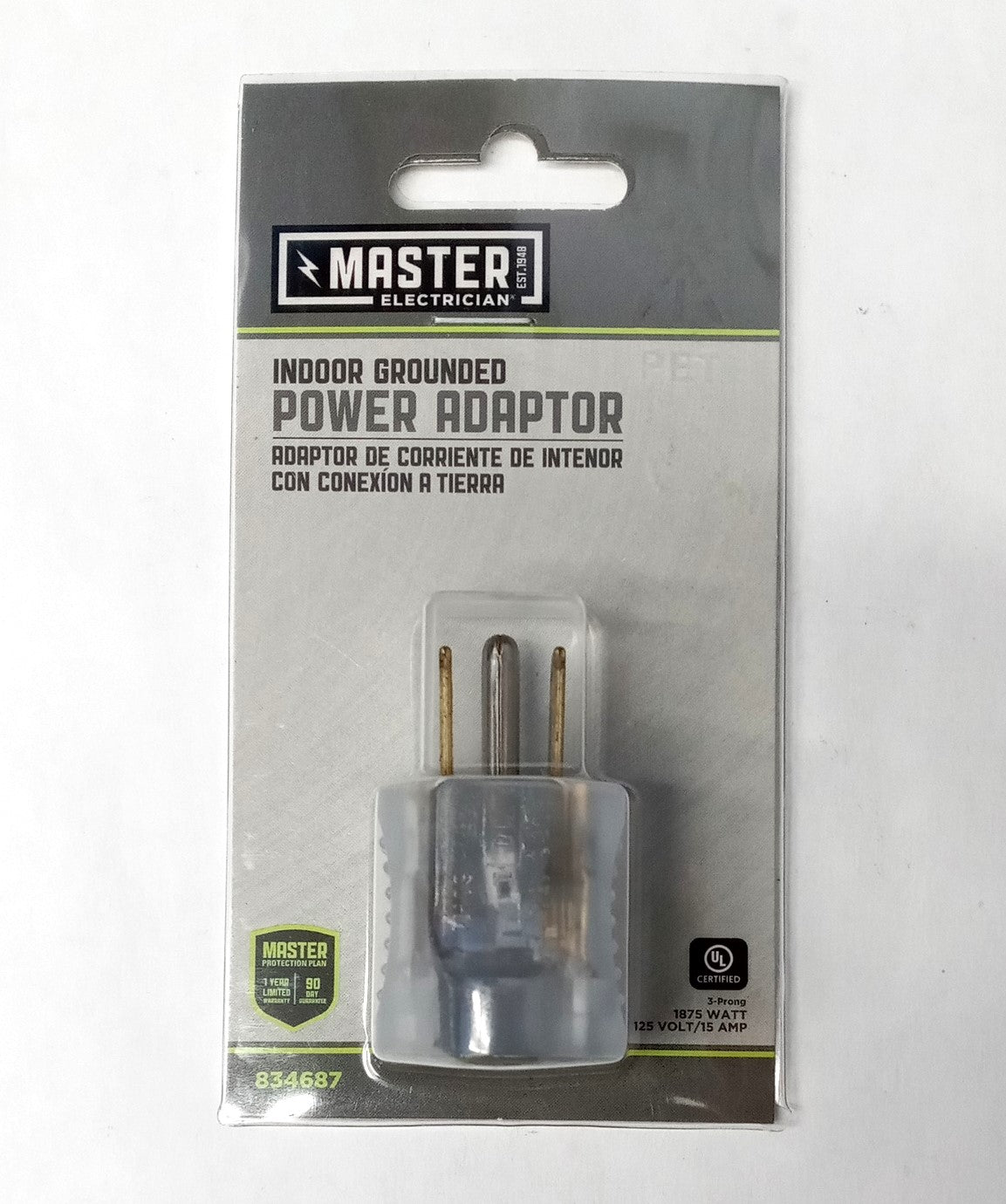 Master Electrician Indoor Grounded Power Adaptor 09907ME