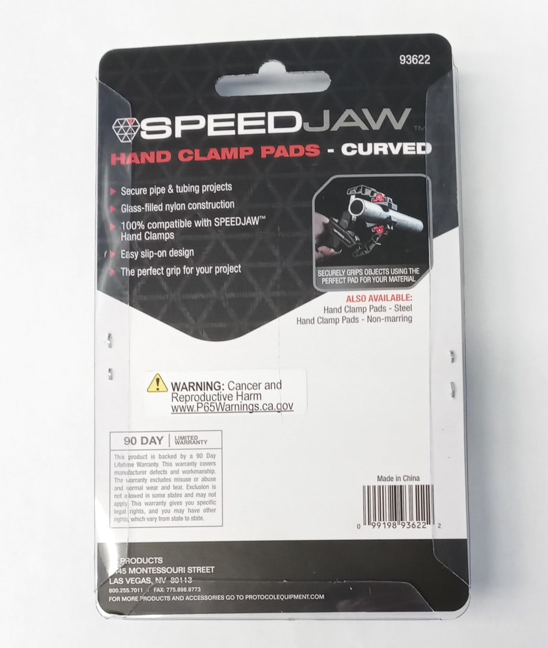 SpeedJaw 2-Piece Curved Hand Clamp Jaw Pads 93622