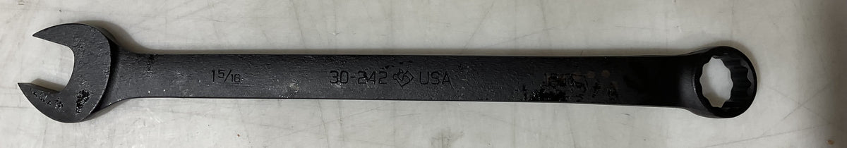 Armstrong Long Combination Wrench, Black Oxide Finish 1-5/16" 12pt USA 30-242
