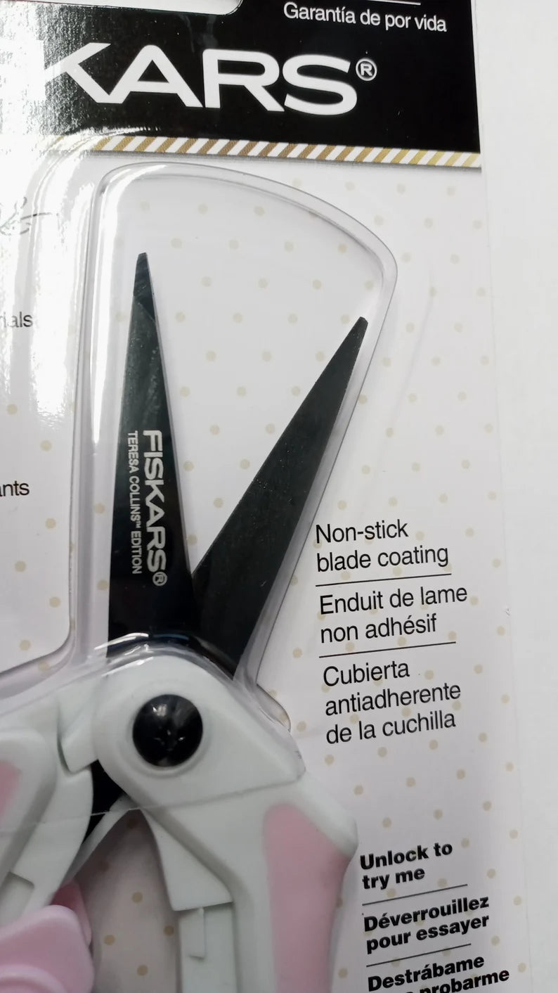 Fiskars 190510 Teresa Collins Micro-Tip Easy Action Scissors 5"