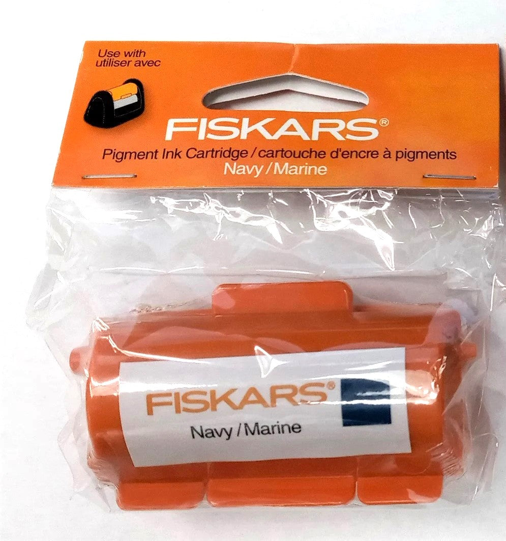 Fiskars 01-005578 Continuous Stamp Wheel Ink Cartridge Navy