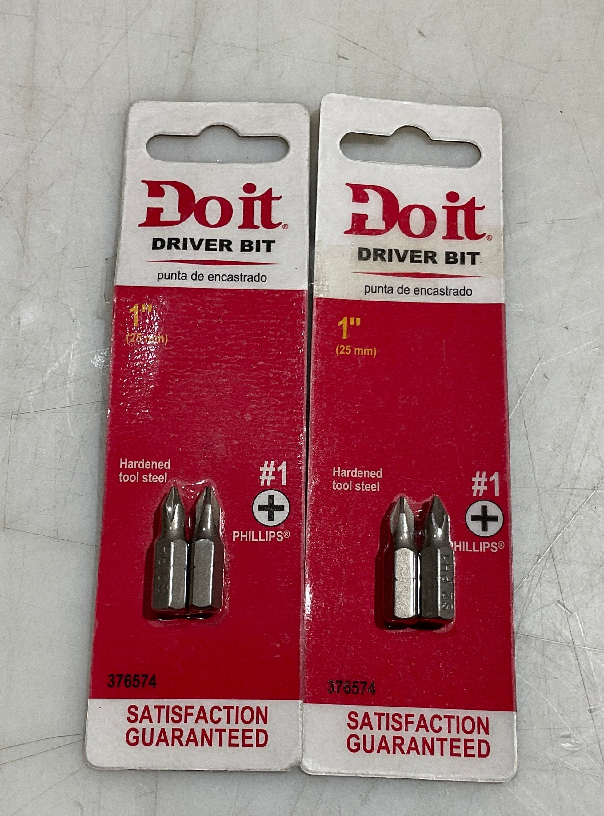 Do it 376574 #1 x 1" Phillips insert bit 2-2pks #S-38