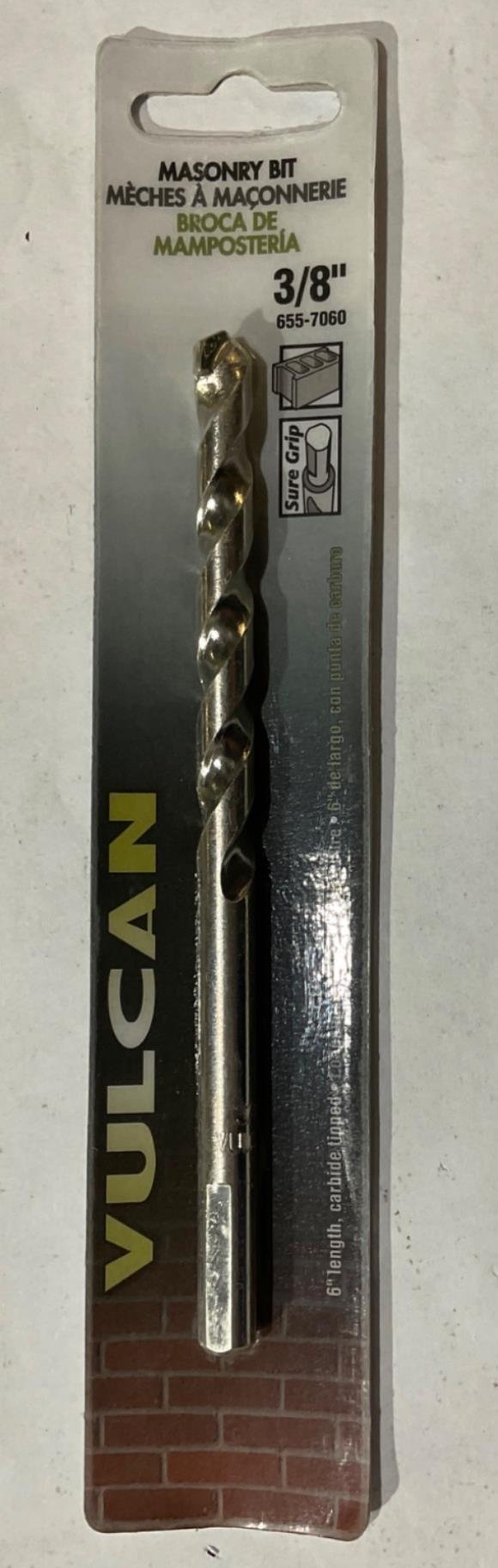 Vulcan 655-7060 3/8" x 6" Carbide tipped Masonry drill bit