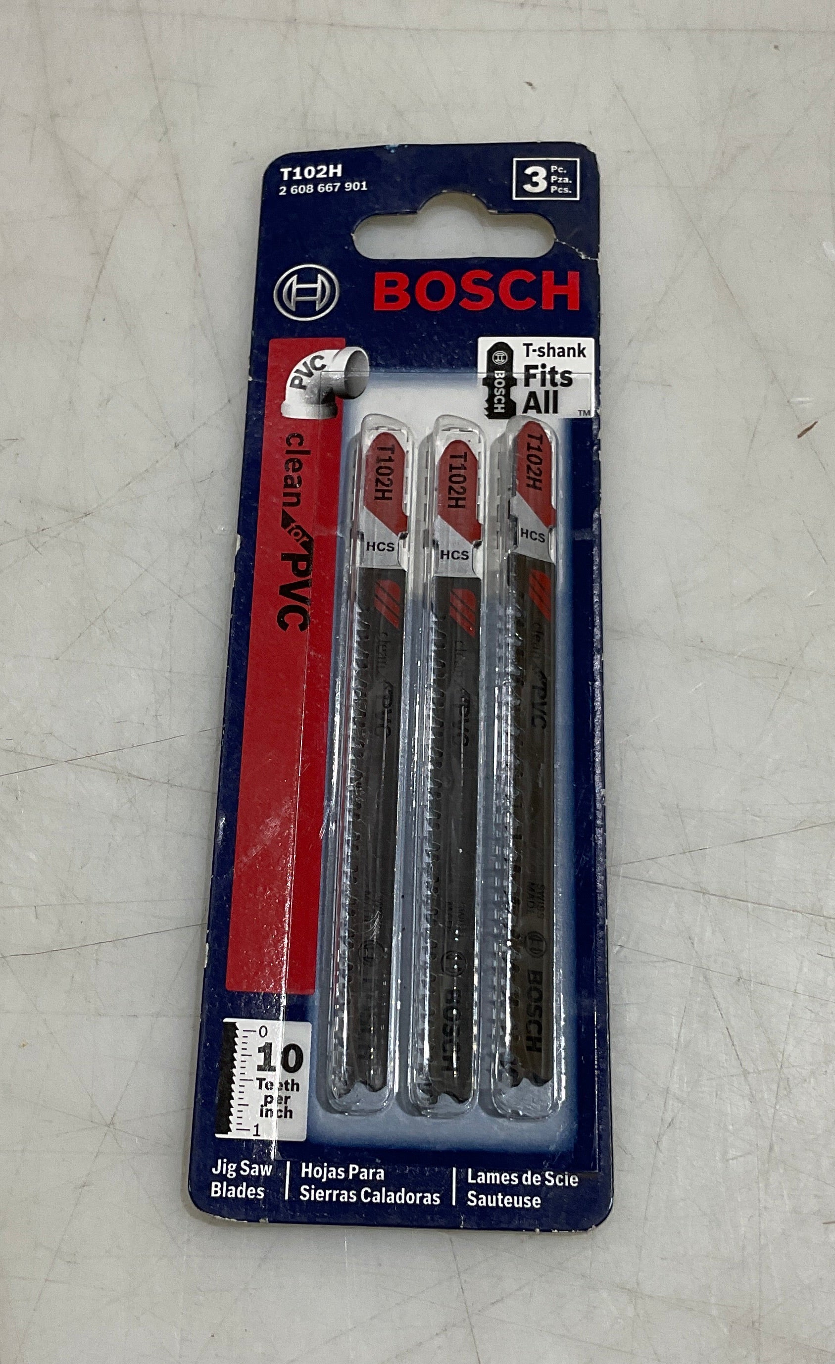 Bosch T102H HCS 3" T-shank jigsaw blades 3pcs #I-6