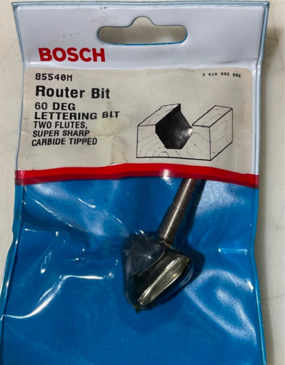Bosch 85540M Carbide Lettering Bit 1/4" Shank USA