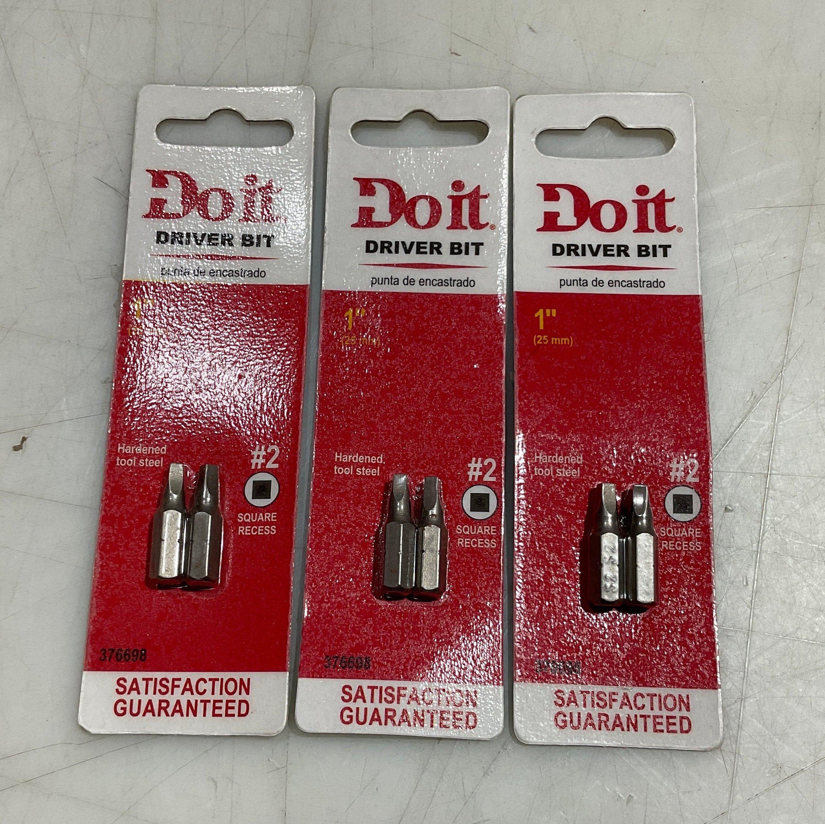 Do it 376698 #2 x 1" square recess driver bits 3pks #S-23