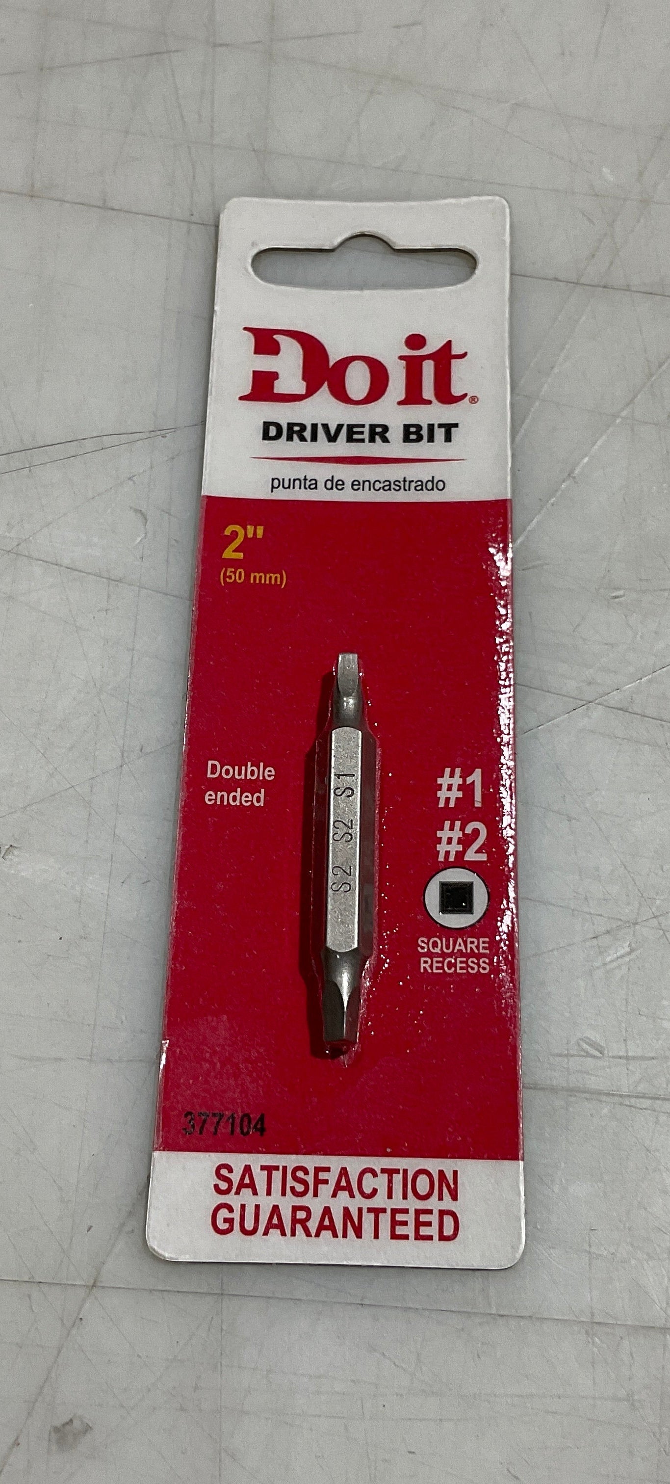 Do it 377104 #1/#2 x 2" Square recess bit #S-41