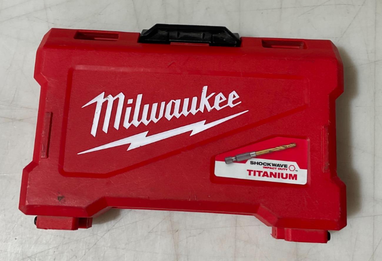 Milwaukee 15pc Red Helix Titanium coated drill bit set 48-89-4630 #75