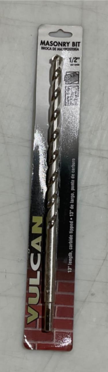 Vulcan 357-6436 1/2" x 13" Carbide tipped Masonry bit