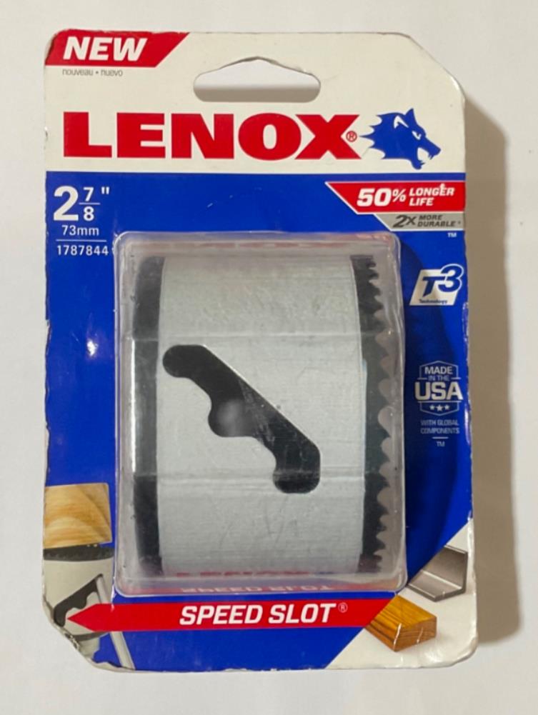Lenox 1787844 2-7/8" Bi-Metal with speed slot hole saw USA