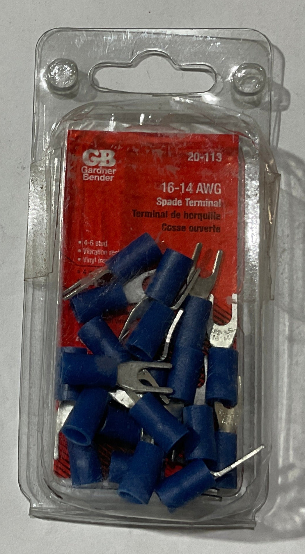 Gardner Bender 16-14 AWG Spade Terminal 20pcs 20-113 #4