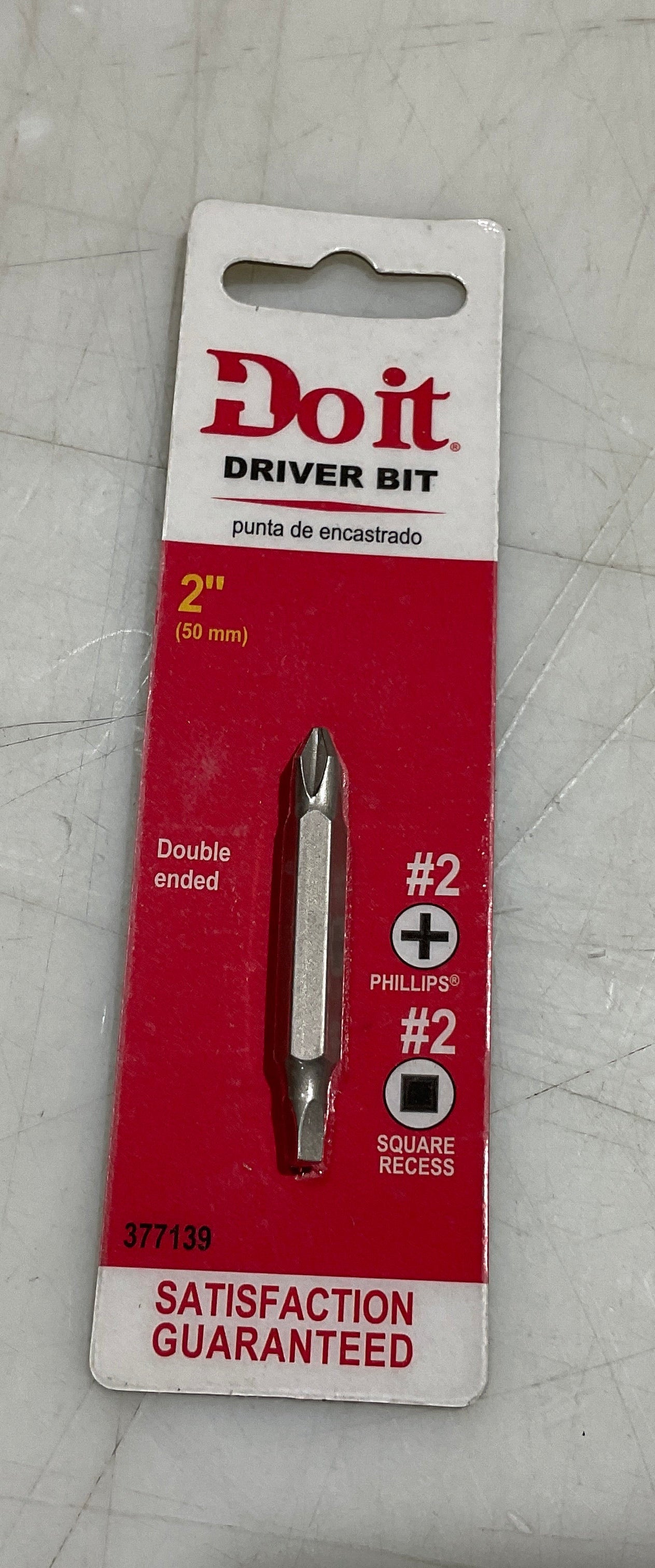 Do it 377139 #2 Phillips/square recess double ended insert bit #S-47