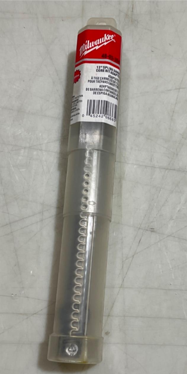 Milwaukee 48-03-3540 12" Spline Shank core bit adapter #94