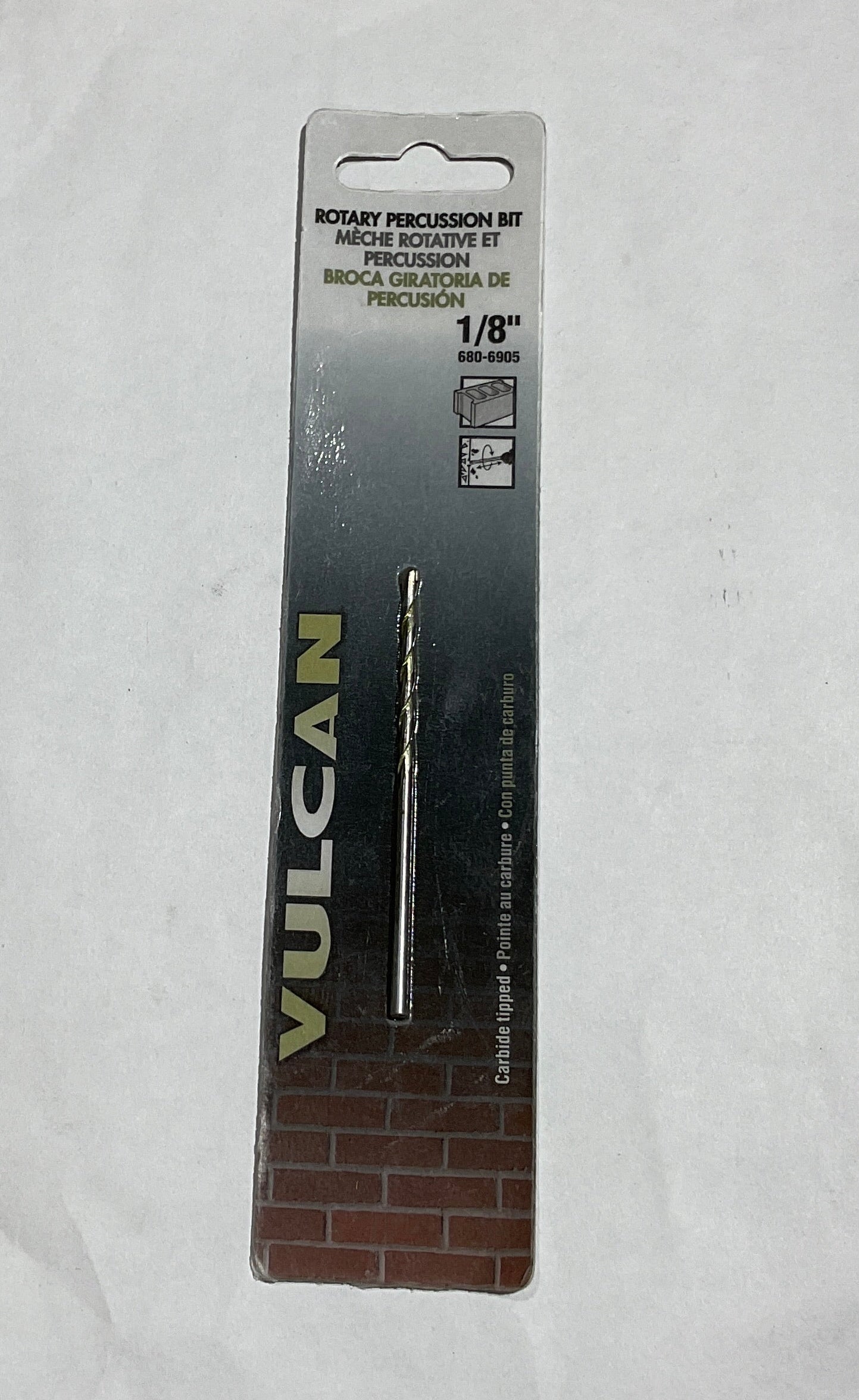 Vulcan 680-6905 1/8" Carbide tipped rotary percussion bit