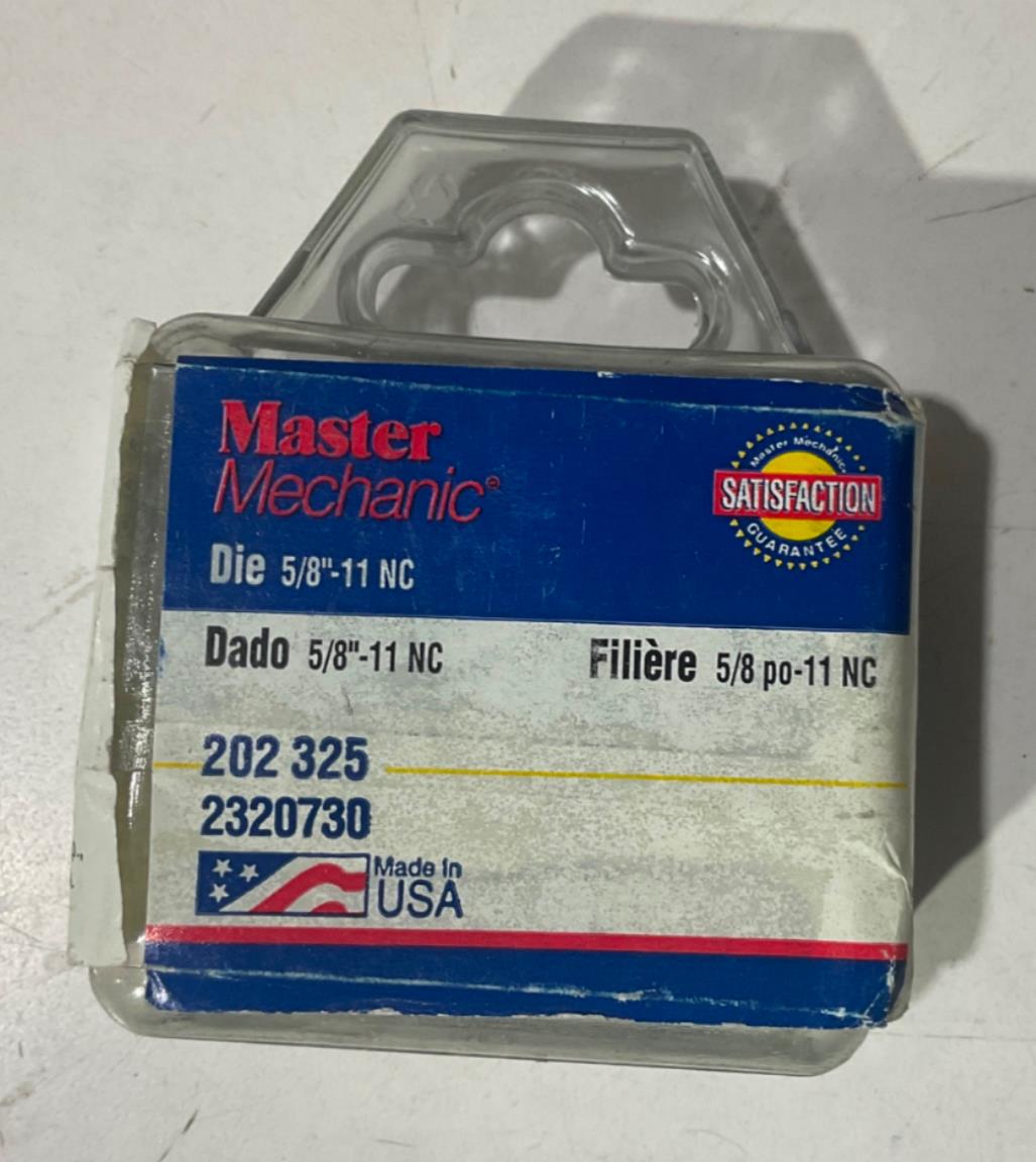 Master Mechanic 202 325 5/8"-11 NC Die USA