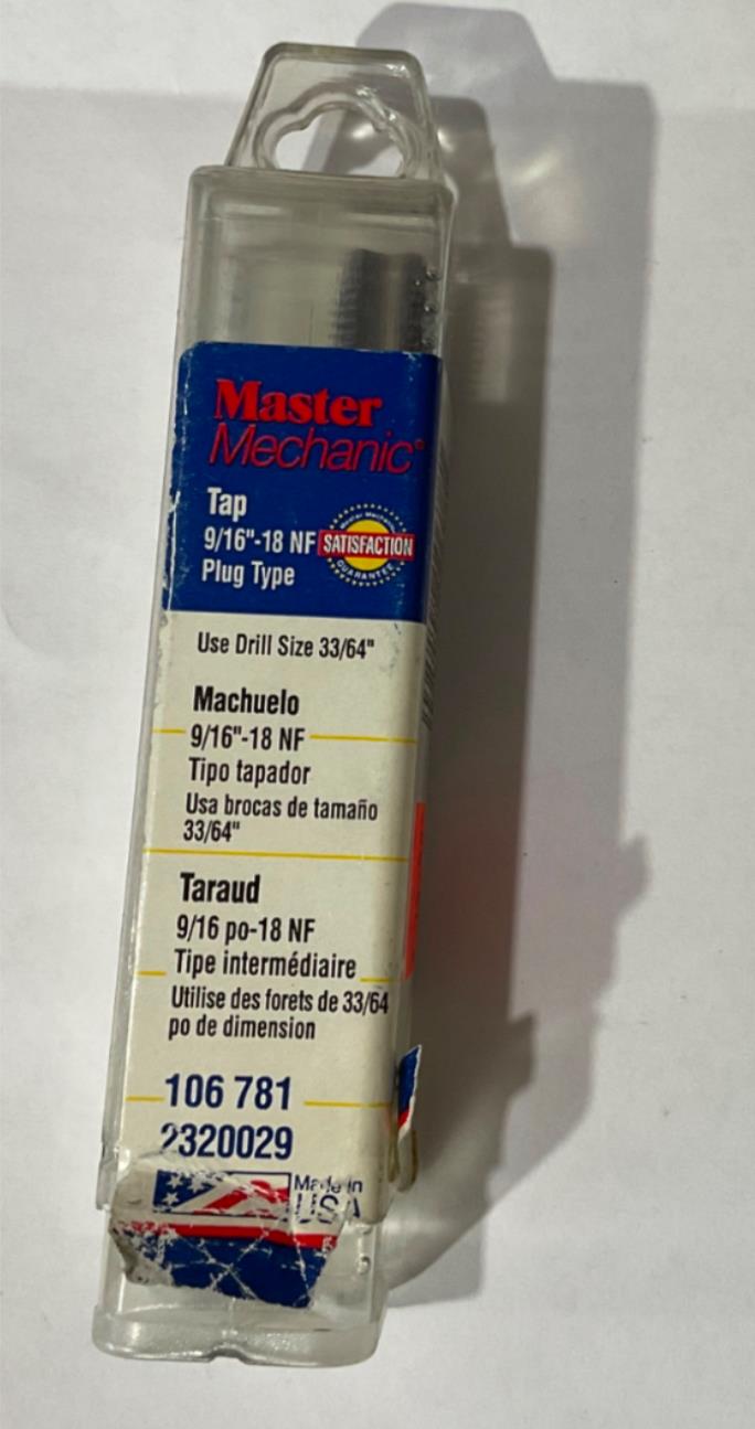 Master Mechanic 106 781 9/16"-18 NF Tap USA