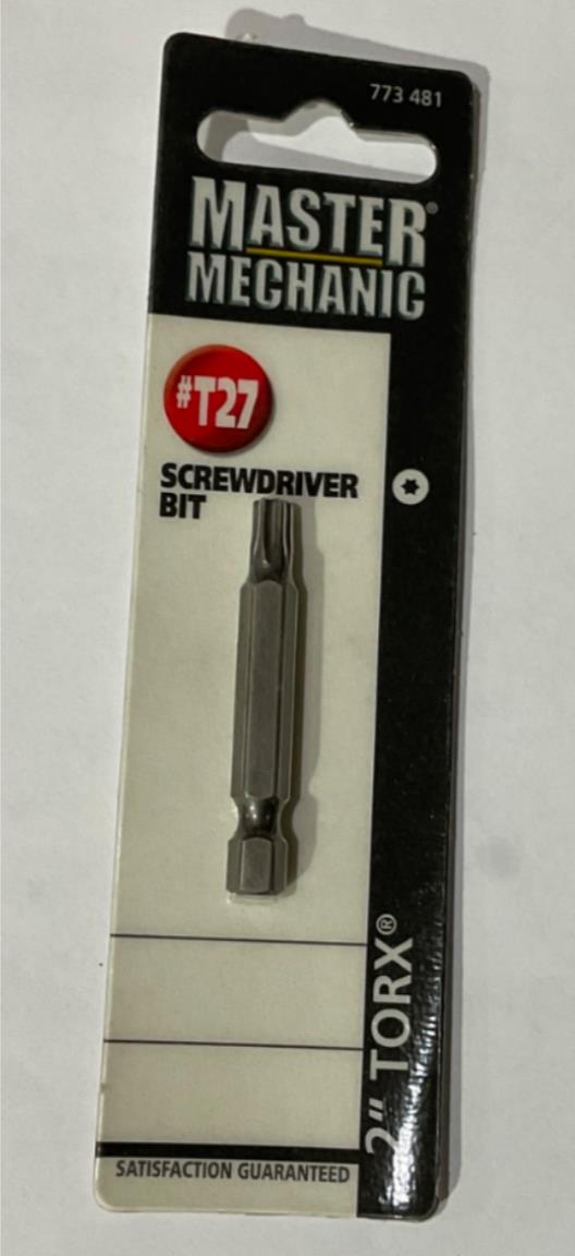 Master Mechanic 773 481 T27 2" Torx Screwdriver Bit