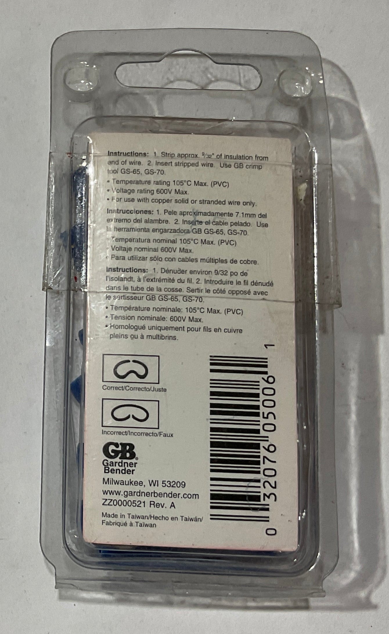 Gardner Bender 16-14 AWG Spade Terminal 20pcs 20-114 #13