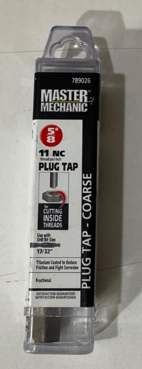 Master Mechanic 789026 5/8" 11NC Titanium Plug Tap - Course