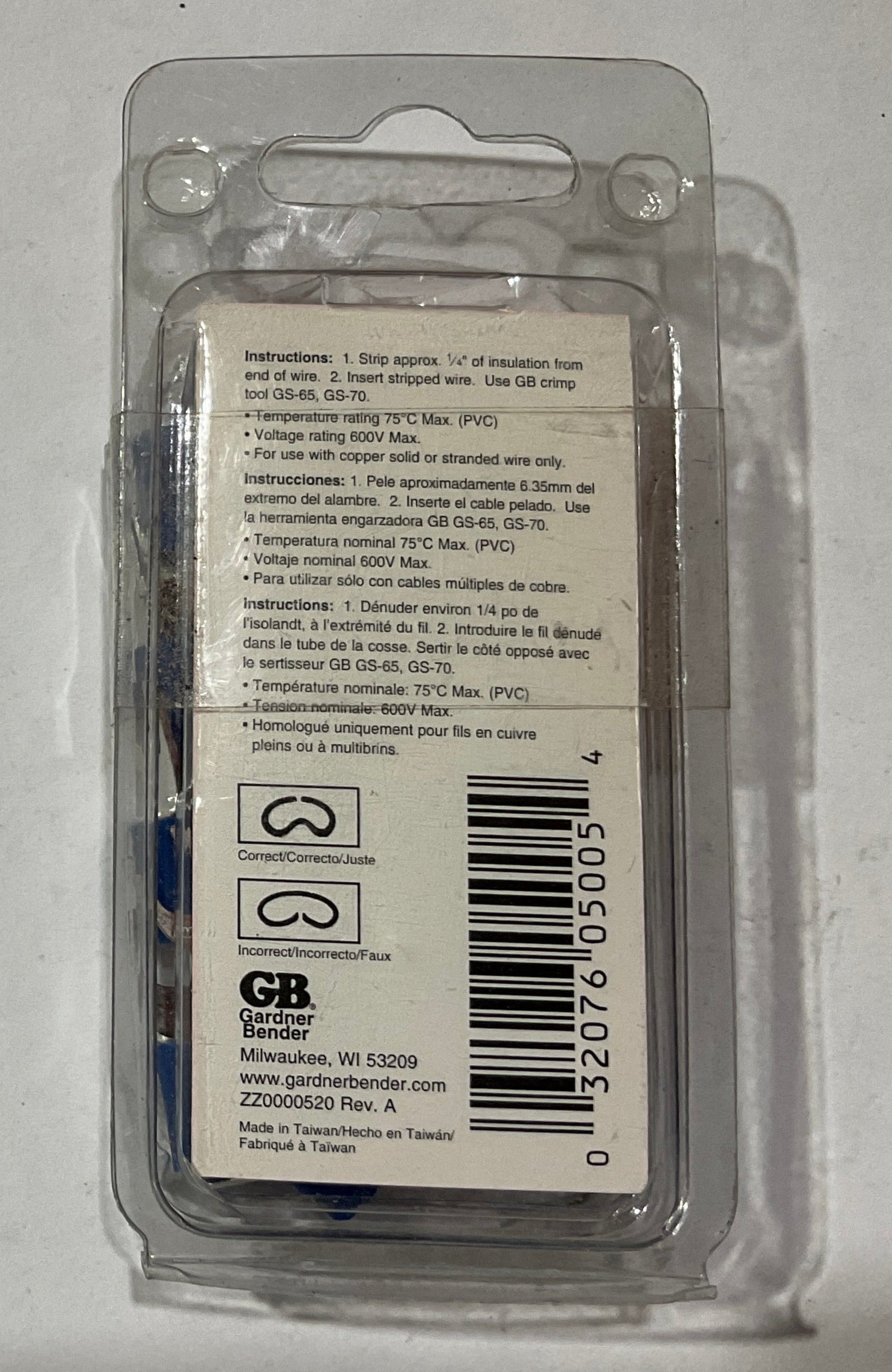 Gardner Bender 16-14 AWG Spade Terminal 20pcs 20-113 #4
